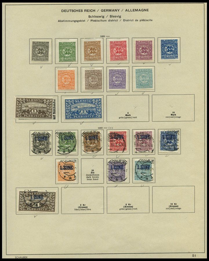 SLG., LOTS DEUTSCHLAND o,*,(*) , alte Sammlung Deutschland bis ca. 1939, mit Altdeutschland, Dt. Reich, Danzig, Memel, S