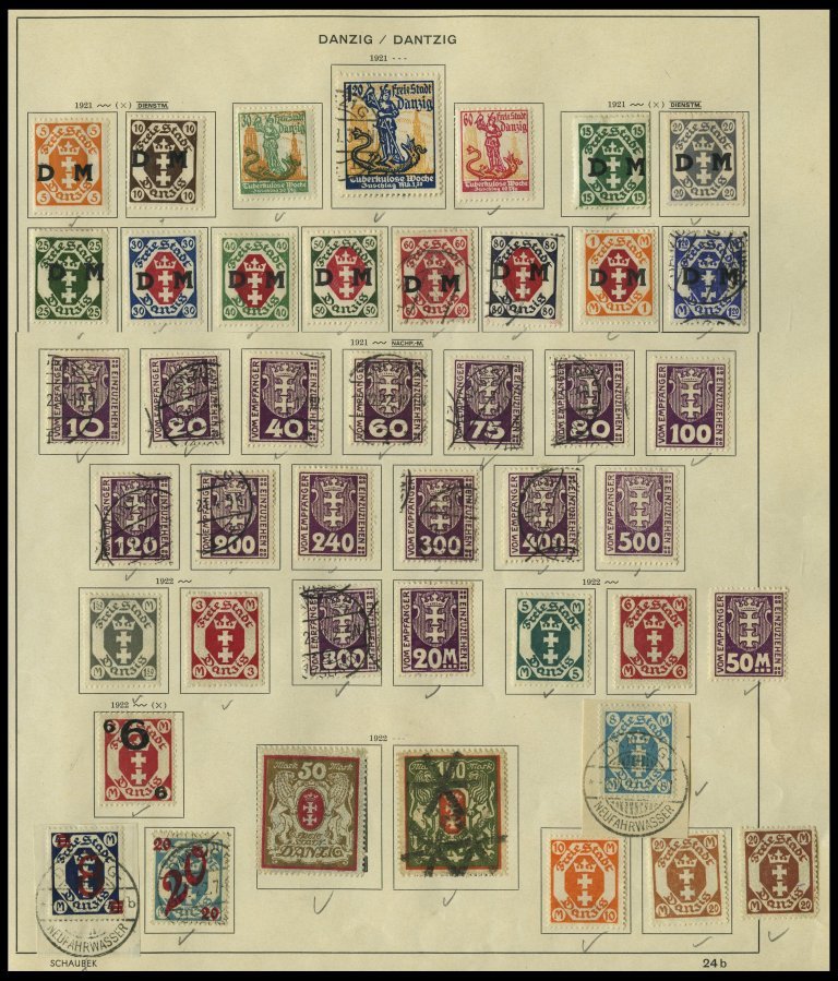 SLG., LOTS DEUTSCHLAND o,*,(*) , alte Sammlung Deutschland bis ca. 1939, mit Altdeutschland, Dt. Reich, Danzig, Memel, S