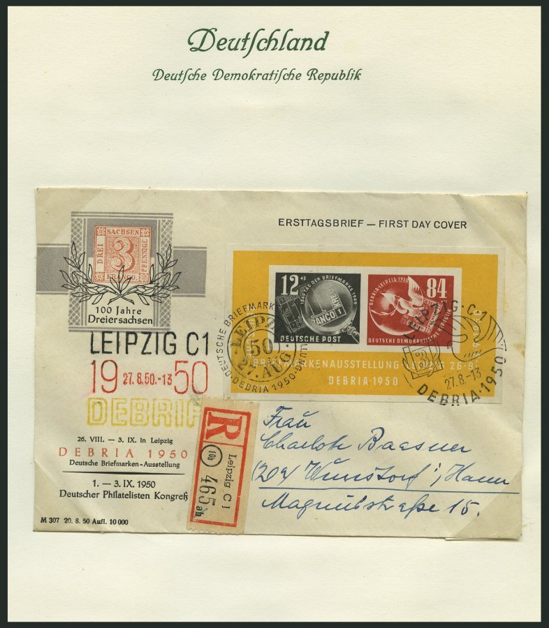 SLG., LOTS DEUTSCHLAND *,o,Brief , Reichhaltige Sammlung Nachkriegsdeutschland Bis Ca. 1965 Im Dicken Borekalbum, Mit Vi - Colecciones