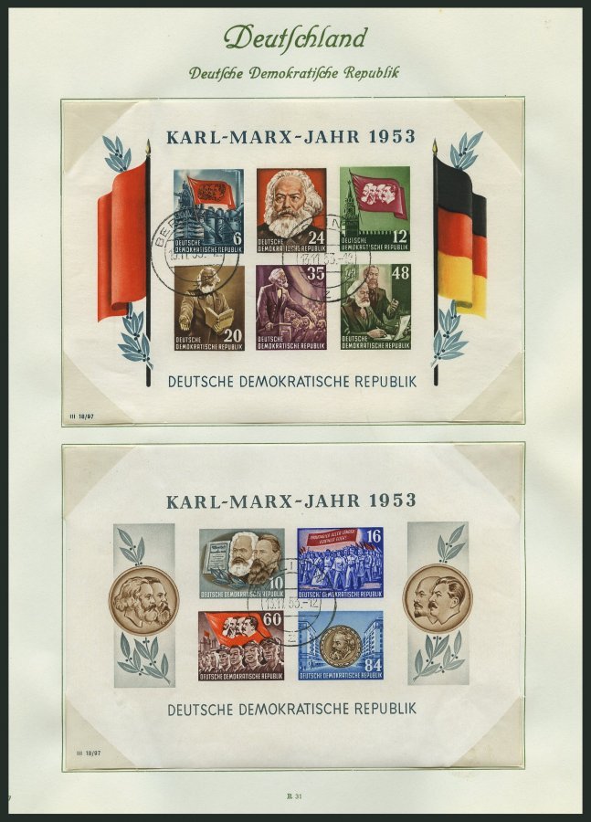 SLG., LOTS DEUTSCHLAND *,o,Brief , reichhaltige Sammlung Nachkriegsdeutschland bis ca. 1965 im dicken Borekalbum, mit vi