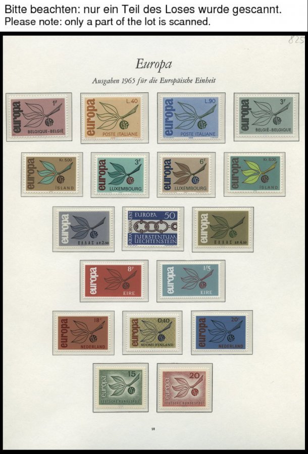 EUROPA UNION **, 1965-68, Zwerg Mit Frucht, Stilisiertes Boot, Zahnräder Und Kreuzbartschlüssel, 4 Komplette Jahrgänge, - Colecciones