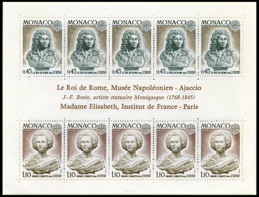 EUROPA UNION **, 1974, Skulpturen, Kompletter Jahrgang, Pracht, Mi. 144.10 - Colecciones