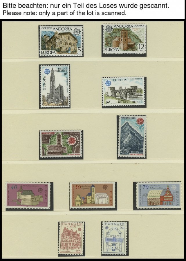 EUROPA UNION **, 1978/9, Baudenkmäler Und Post- Und Fernmeldewesen, 2 Komplette Jahrgänge, Prachterhaltung, Mi. 268.50 - Colecciones