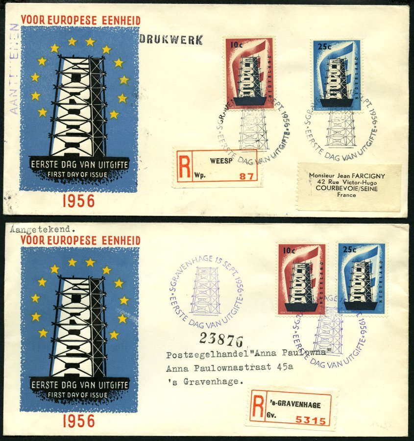 EUROPA UNION Brief,o , 1956-74, Wohl Komplette Gestempelte Umfangreiche Sammlung Gemeinschaftsausgaben In 14 Ringbindern - Colecciones