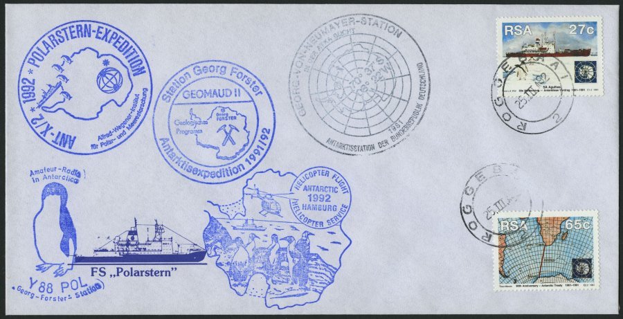 SONSTIGE MOTIVE 1990-97, Siebente, Neunte und Zehnte Antarktis-Expedition der Polarstern, interessante Sammlung mit 96 v