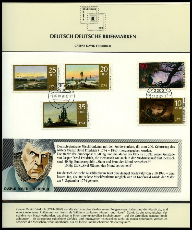 SONSTIGE MOTIVE **,Brief,o , Deutsch-Deutsche Briefmarken Auf Siegerseiten Im Album Und Einem Leitzordner Mit Einzelmark - Unclassified