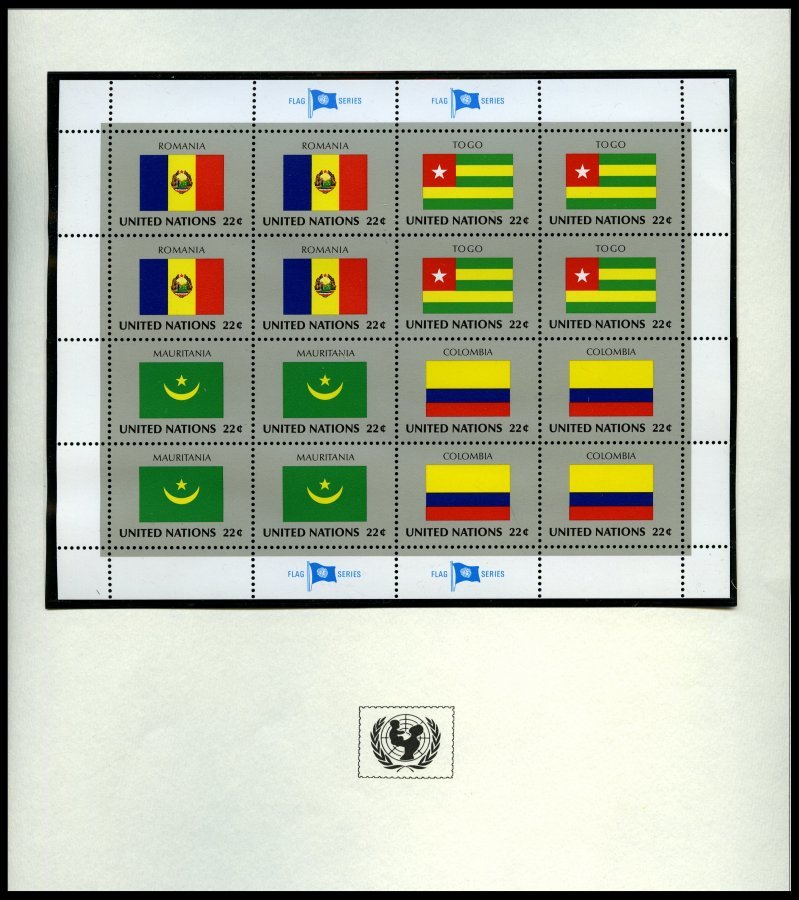 SONSTIGE MOTIVE Brief,** , Flaggen Der Nationen In 5 Unicef-Alben, 1980-86 Und 1988 Je Komplett In Zusammendruck-Bogen, - Sin Clasificación