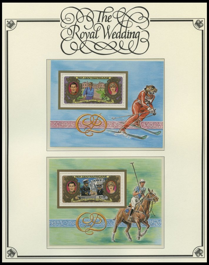 SONSTIGE MOTIVE **,Brief , Sammlung The Royal Wedding In 4 Spezialalben Mit Kleinbogen, Blocks, Einzelwerten Gezähnt Und - Unclassified