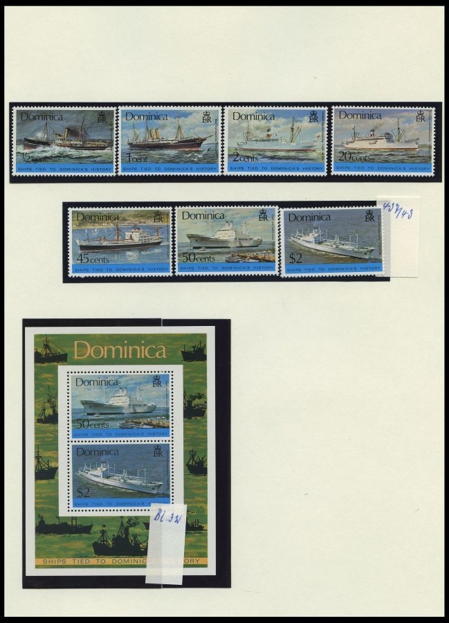 SONSTIGE MOTIVE **,o,* , Umfangreiche Sammlung Schiffe Von Ca. 1889-1983 In 6 Alben Mit Zahlreichen Mittleren Ausgaben A - Unclassified