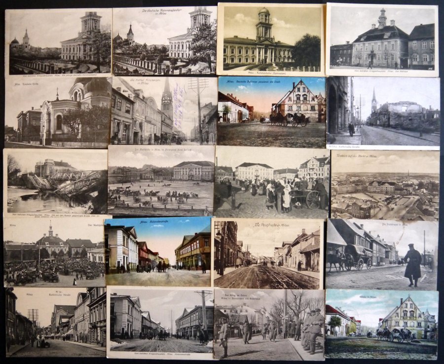 ALTE POSTKARTEN - LETTLAND MITAU, 68 Verschiedene Ansichtskarten Mit Teils Seltenen Motiven, Alles Feldpostkarten Von 19 - Letonia