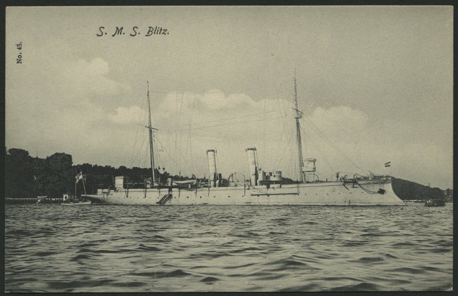 ALTE POSTKARTEN - SCHIFFE KAISERL. MARINE BIS 1918 S.M.S. Blitz, Ungebrauchte Karte - Warships