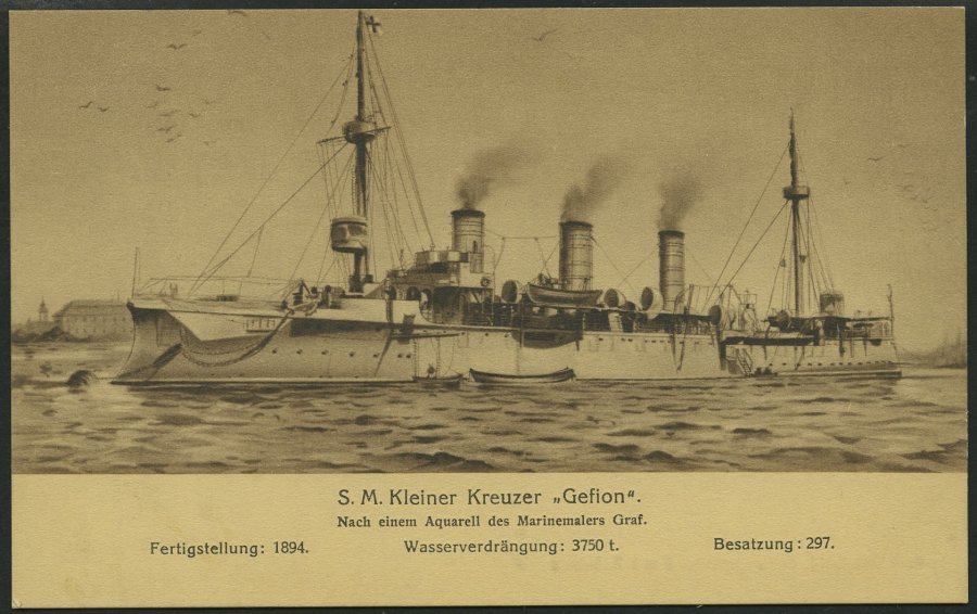 ALTE POSTKARTEN - SCHIFFE KAISERL. MARINE BIS 1918 S.M.S. Gefion, Eine Ungebrauchte Karte - Oorlog