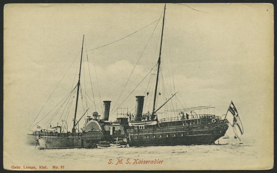 ALTE POSTKARTEN - SCHIFFE KAISERL. MARINE BIS 1918 S.M.S. Kaiseradler, Eine Ungebrauchte Karte - Guerra