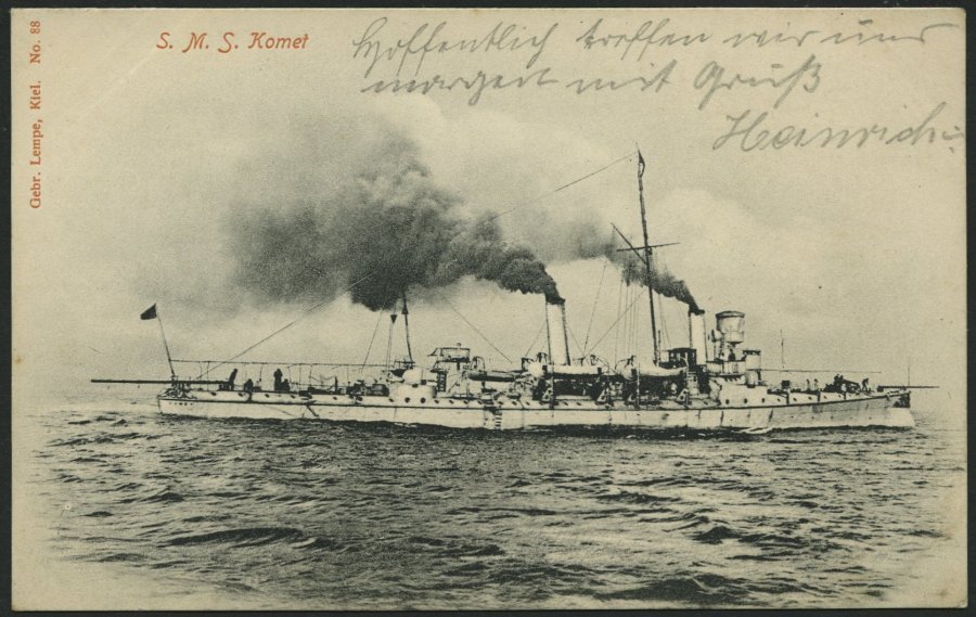 ALTE POSTKARTEN - SCHIFFE KAISERL. MARINE S.M.S. Komet, Ungebrauchte Karte - Warships