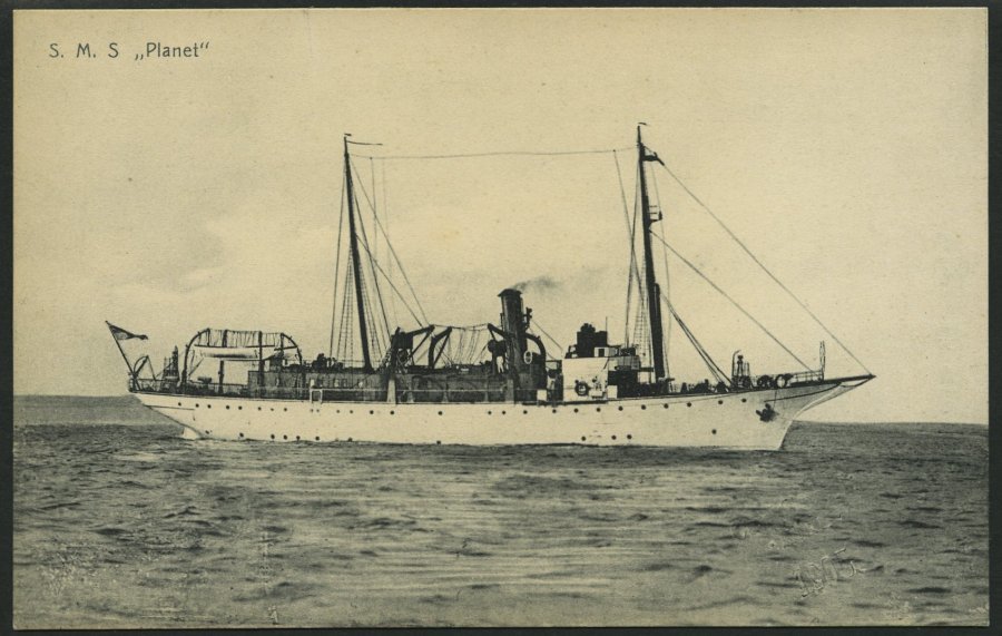 ALTE POSTKARTEN - SCHIFFE KAISERL. MARINE BIS 1918 S.M.S. Planet, Eine Karte - Warships