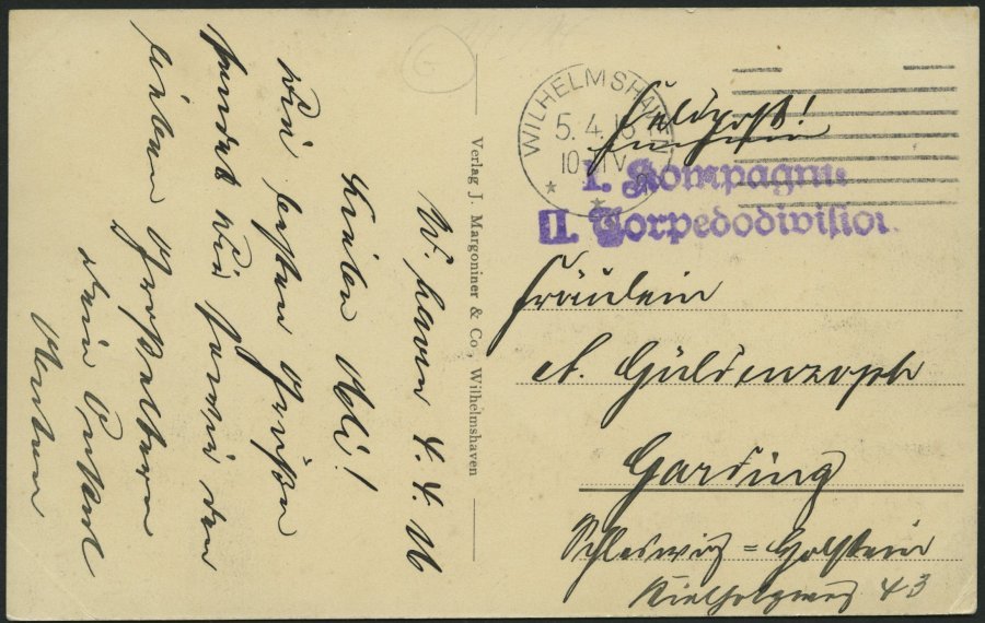 ALTE POSTKARTEN - SCHIFFE KAISERL. MARINE S.M.S. Regensburg, Feldpostkarte - Warships