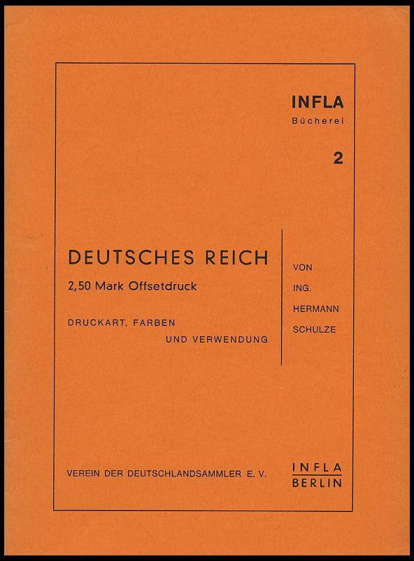 PHIL. LITERATUR Druckart, Farben Und Verwendung, Heft 2, 1958, Infla-Berlin, 19 Seiten - Filatelia E Historia De Correos