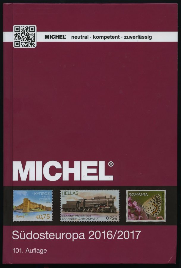 PHIL. KATALOGE Michel: Südosteuropa-Katalog 2016/2017, Alter Verkaufspreis: EUR 68.- - Filatelia E Historia De Correos