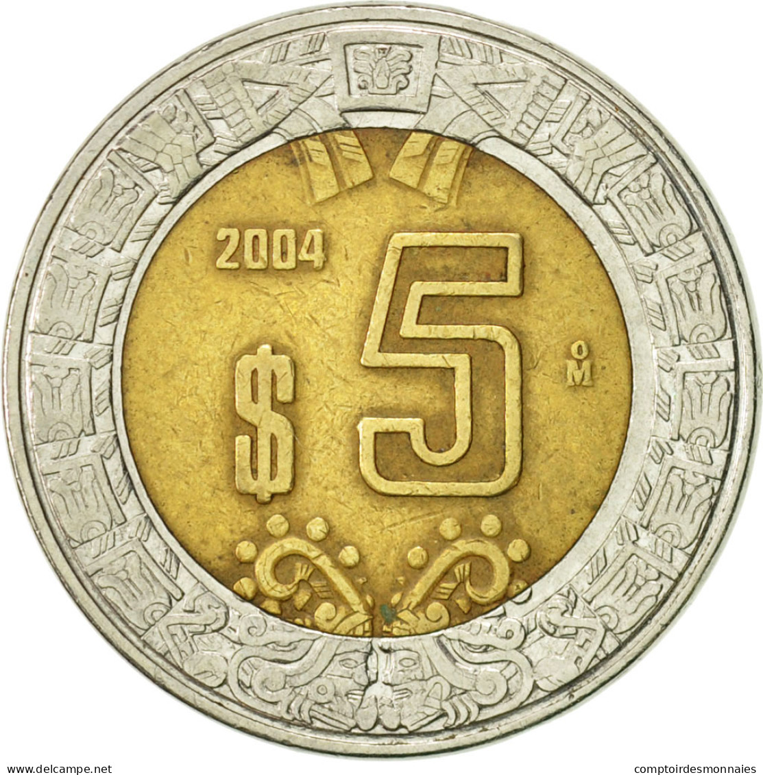 Monnaie, Mexique, 5 Pesos, 2004, Mexico City, TB+, Bi-Metallic, KM:605 - Mexico