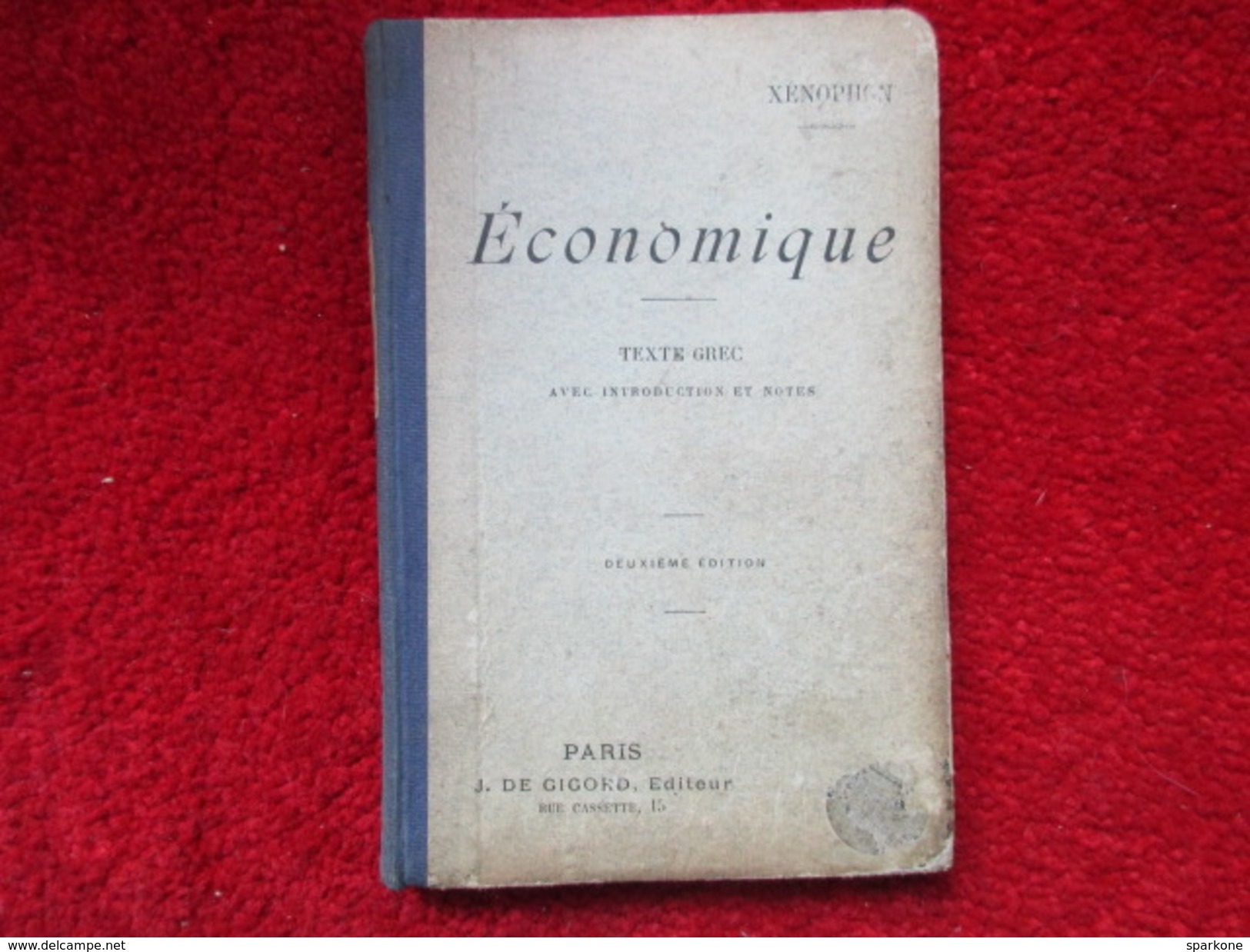 Economique "Texte Grec" (H. Petitmangin) éditions J. De Gigord De 1915 - Autres & Non Classés