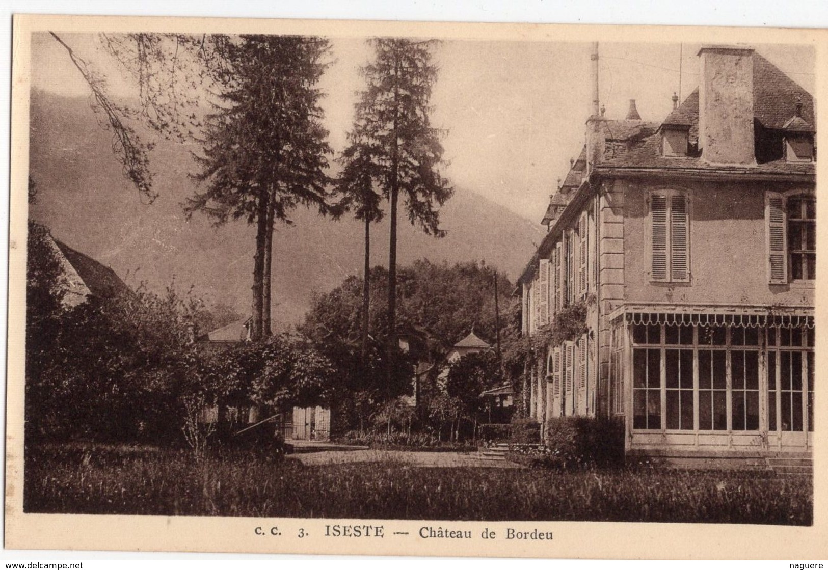 64  ISESTE   CHATEAU DE BORDEU   CPA 1920 30 - Autres & Non Classés