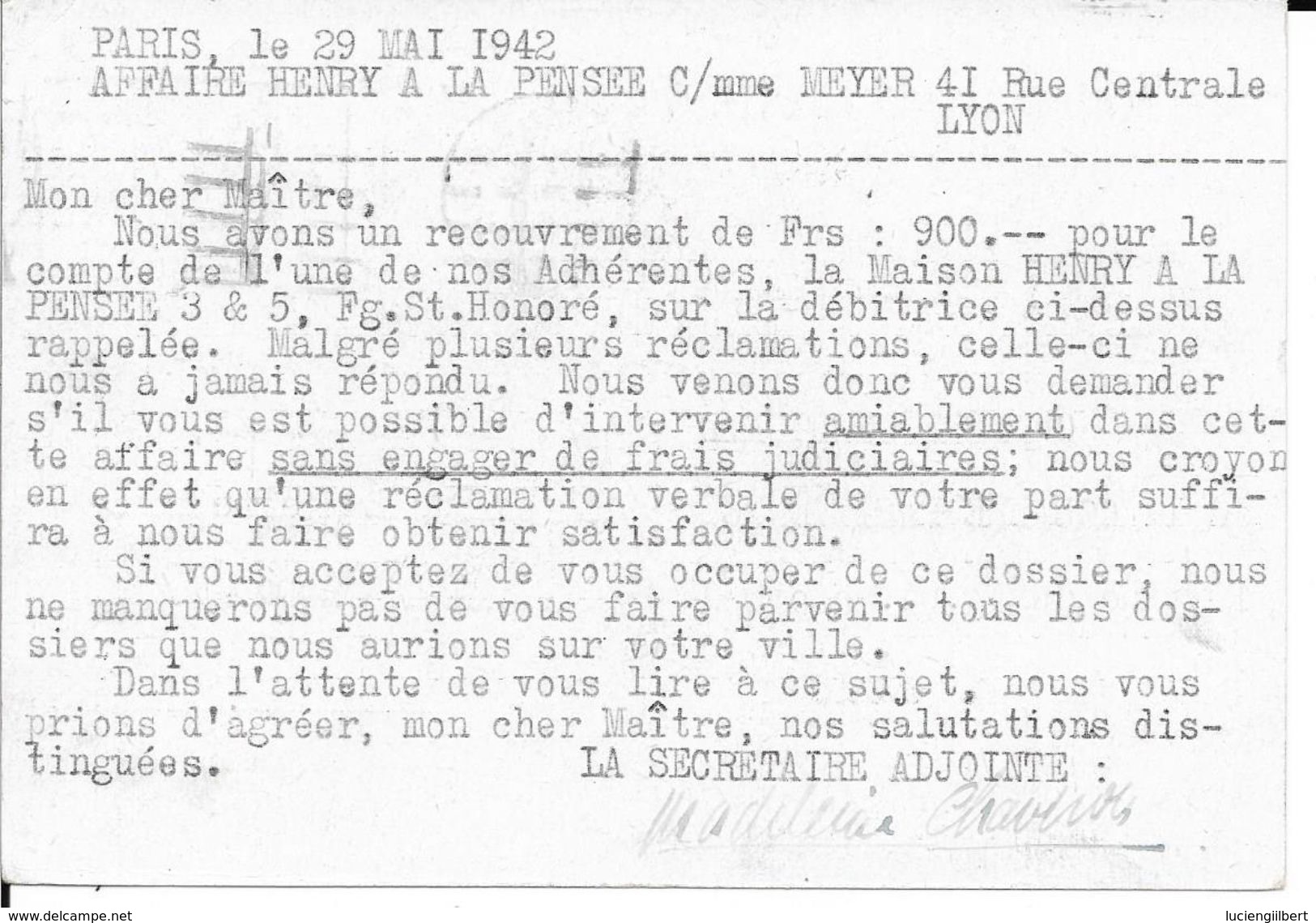 SENE 75  -  PARIS VIII -  FLAMME N° A 08 502 F  - NOTRE EMPIRE / VEUT UNE MARINE FORTE / ET TOUJOURS PRETE - 1942 - Annullamenti Meccanici (pubblicitari)