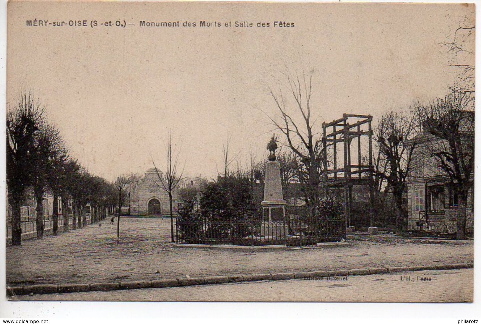 Méry Sur Oise : Monument Des Morts Et Salle Des Fêtes - Mery Sur Oise