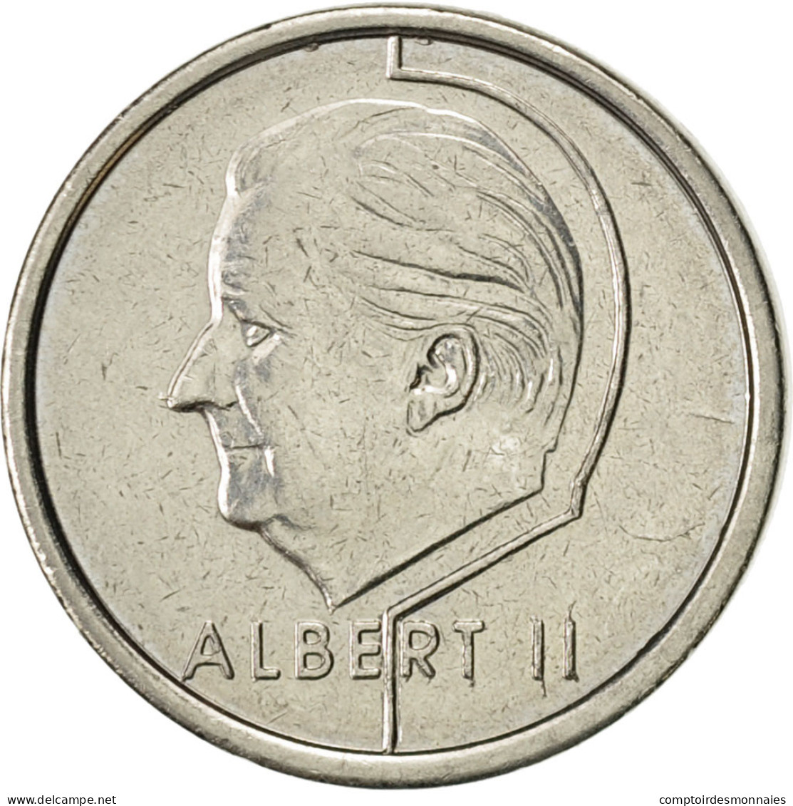 Monnaie, Belgique, Albert II, Franc, 1997, Bruxelles, TTB+, Nickel Plated Iron - 1 Frank