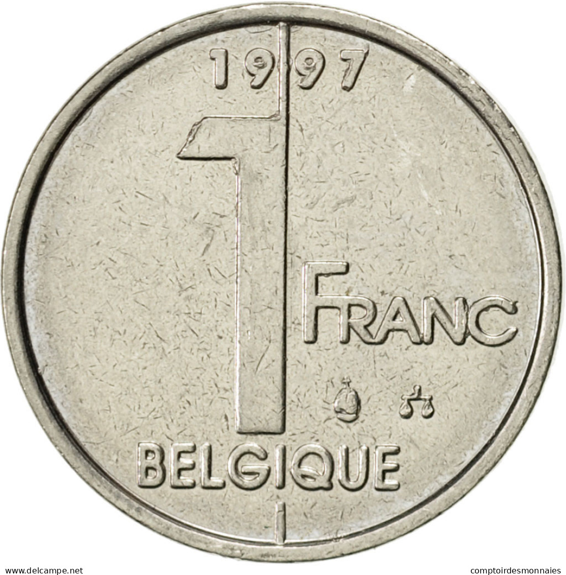 Monnaie, Belgique, Albert II, Franc, 1997, Bruxelles, TTB+, Nickel Plated Iron - 1 Frank