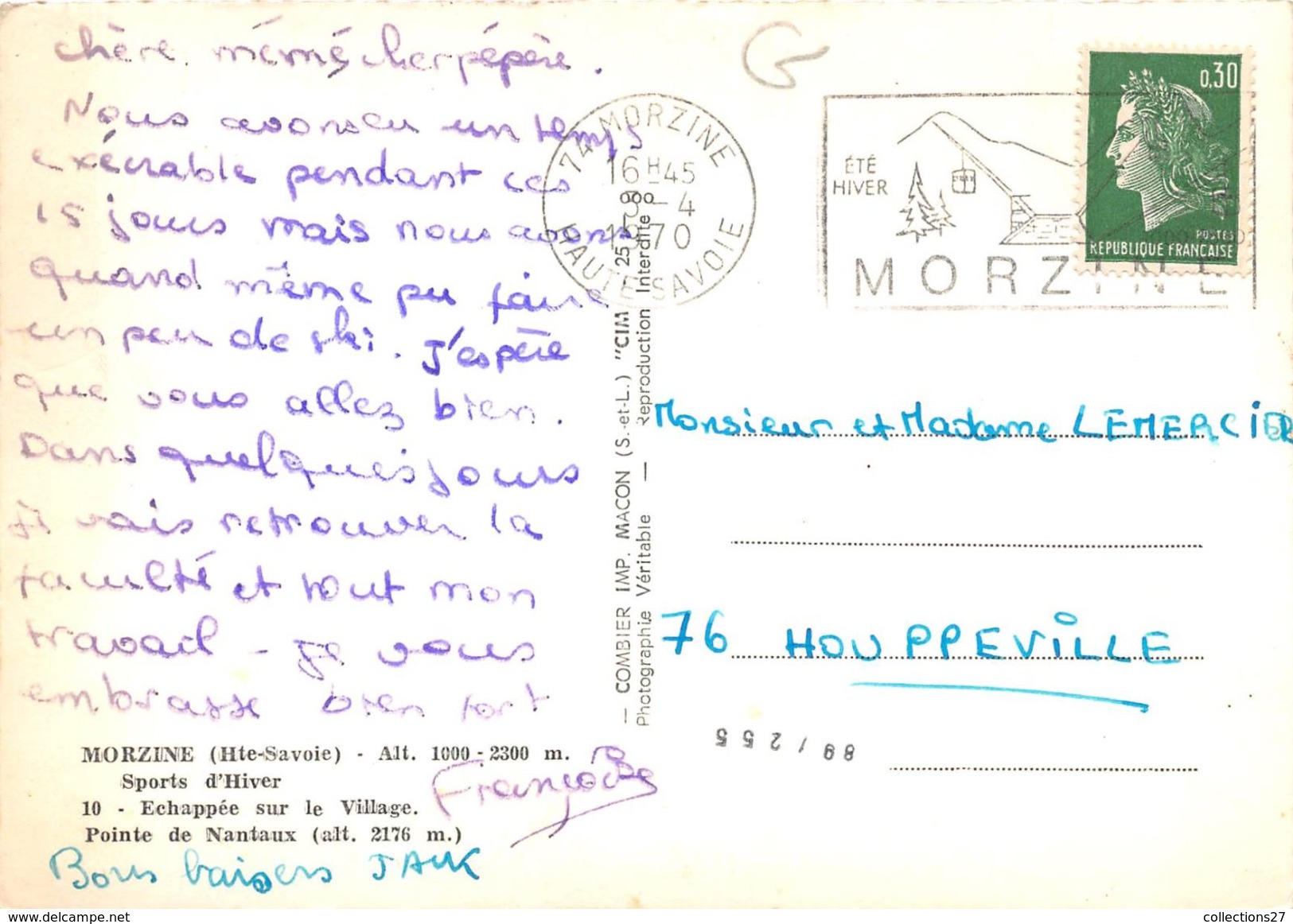 74-MORZINE- ECHAPPEE SUR LE VILLAGE - Morzine