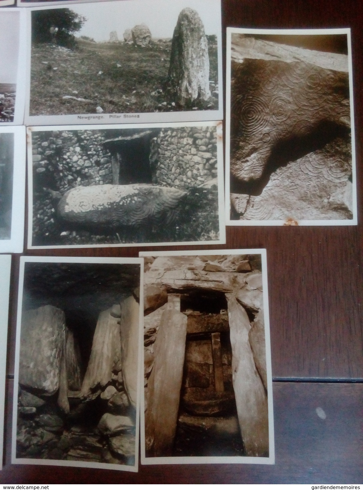 Irlande - 17 Real Photo Post Card - Newgrange Sepulchral Chamber, Roof, Beehive Cell, Pillar Stones - Mason Photo Dublin - Meath