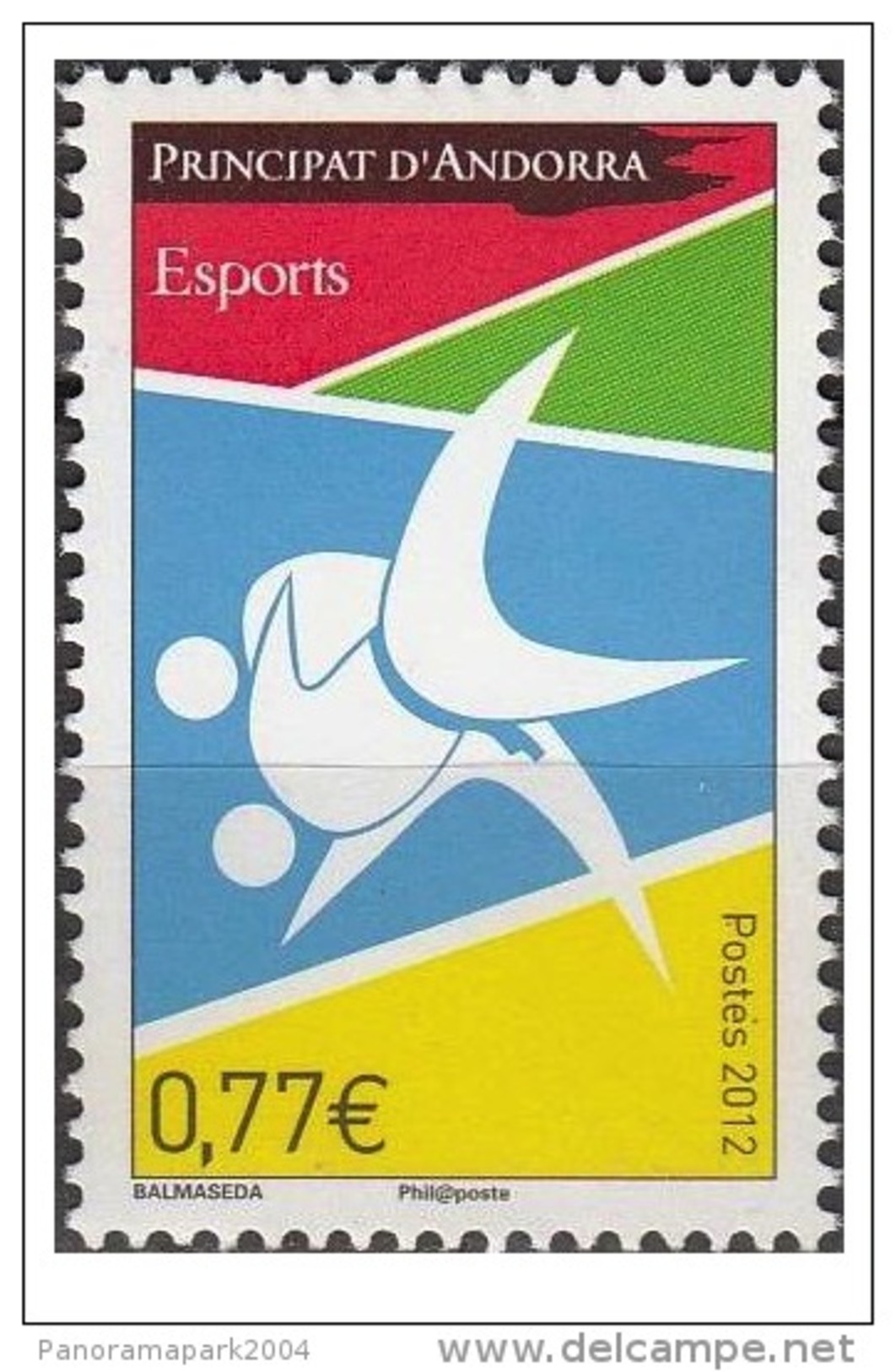 ANDORRE PRINCIPAT ANDORRA 2012 SPORT SPORTS ESPORTS JUDO JEUX OLYMPIQUES OLYMPIC GAMES LONDON OLYMPIA OLYMPISCHE SPIELE - Unused Stamps