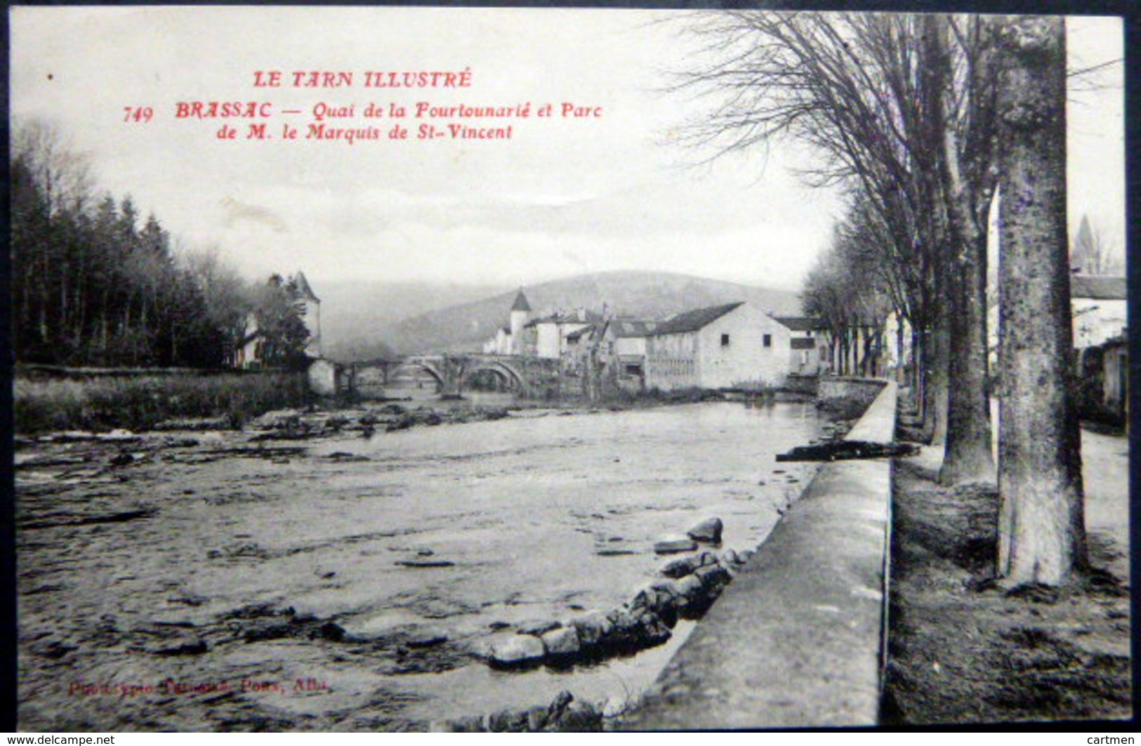 81 BRASSAC QUAI DE LA FOURTOUNARIE ET PARC DU MARQUIS DE SAINT VINCENT - Brassac