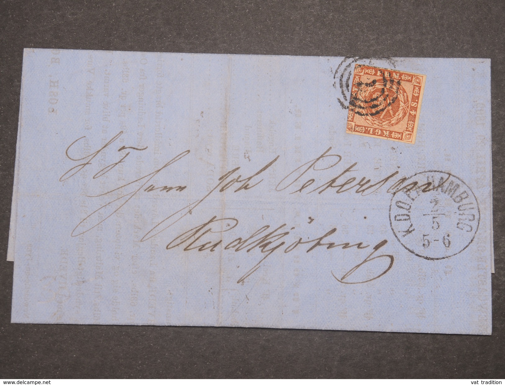 DANEMARK - Lettre De Hambourg  En 1862 - L 9732 - Lettres & Documents