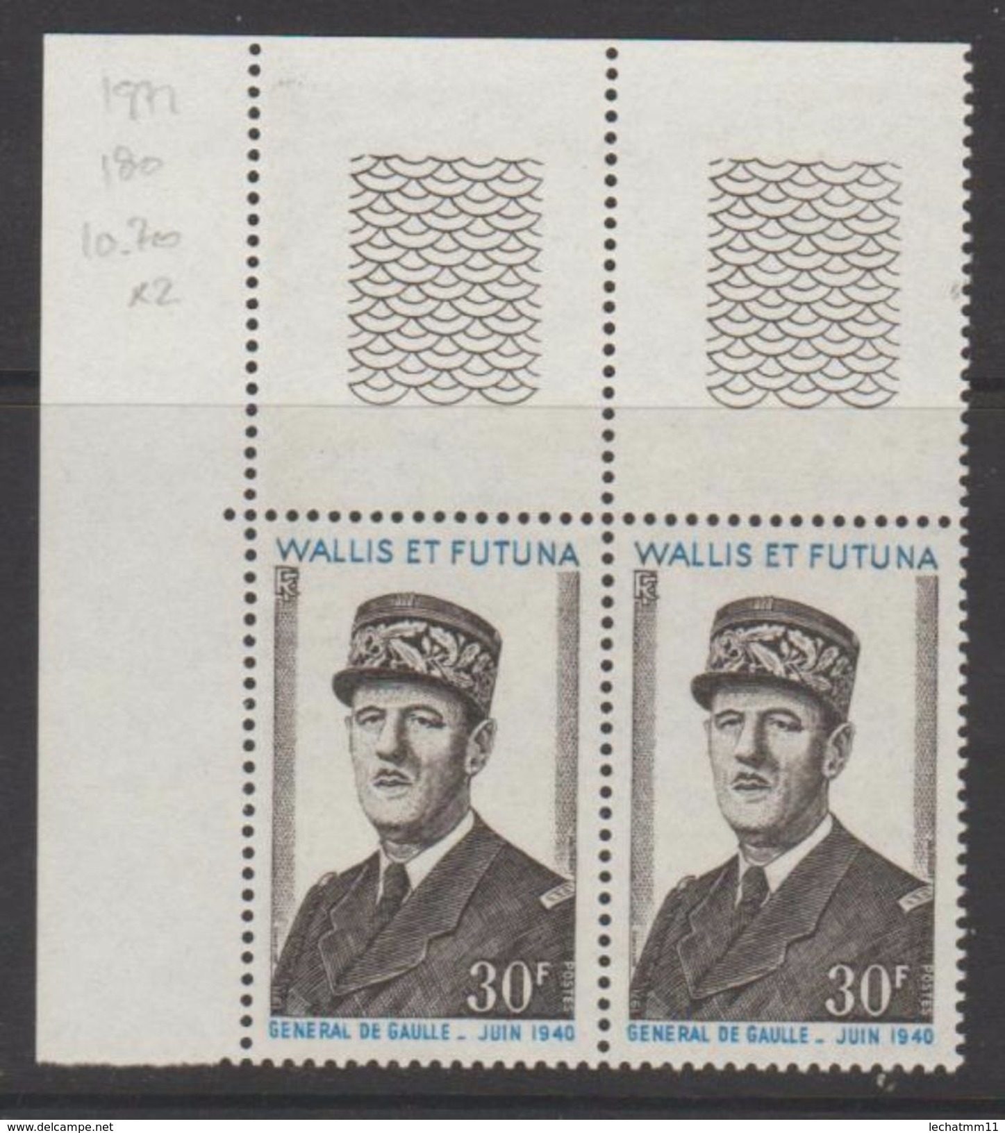 Y&T No 180/ Coin De Feuille - Unused Stamps