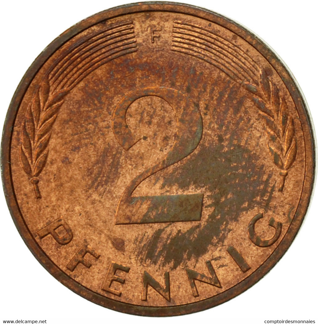 Monnaie, République Fédérale Allemande, 2 Pfennig, 1975, Stuttgart, TTB - 2 Pfennig
