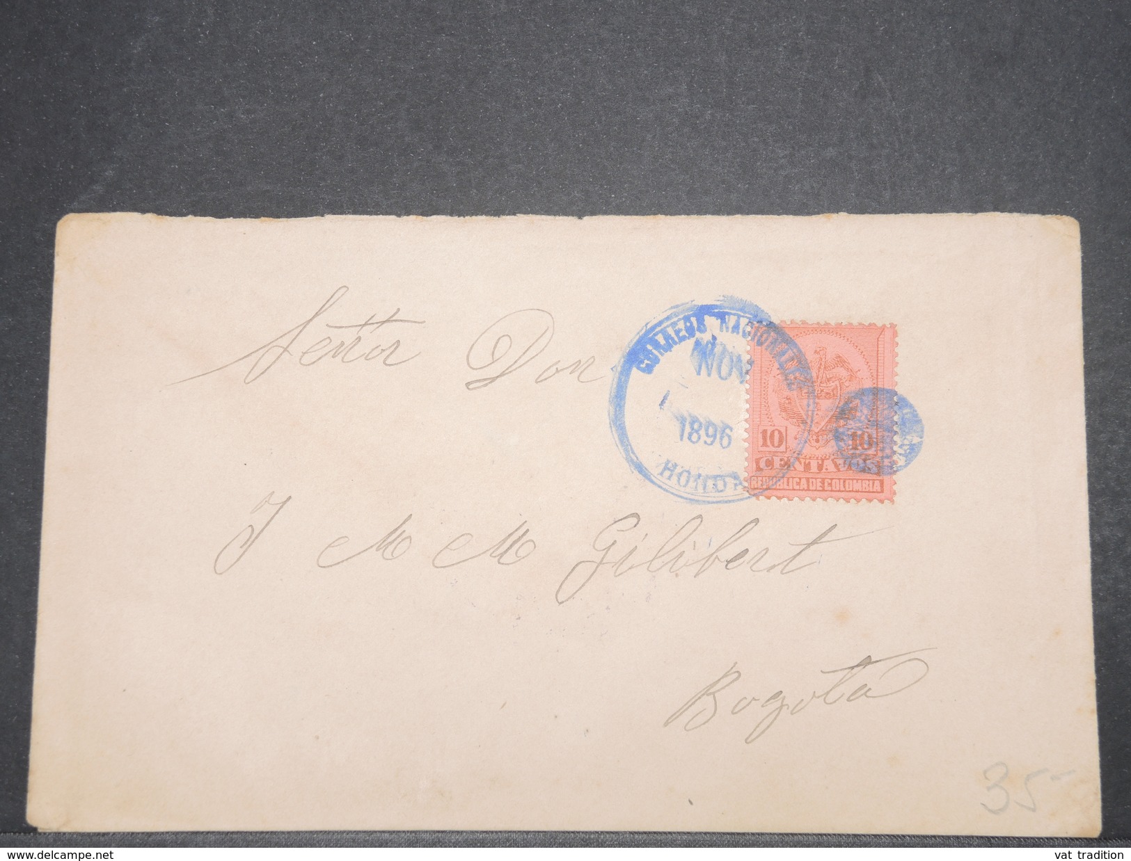 Colombie - Enveloppe De Tolima Pour Bogotta En 1896 , Affranchissement Et Oblitération Plaisants - L 9738 - Colombie