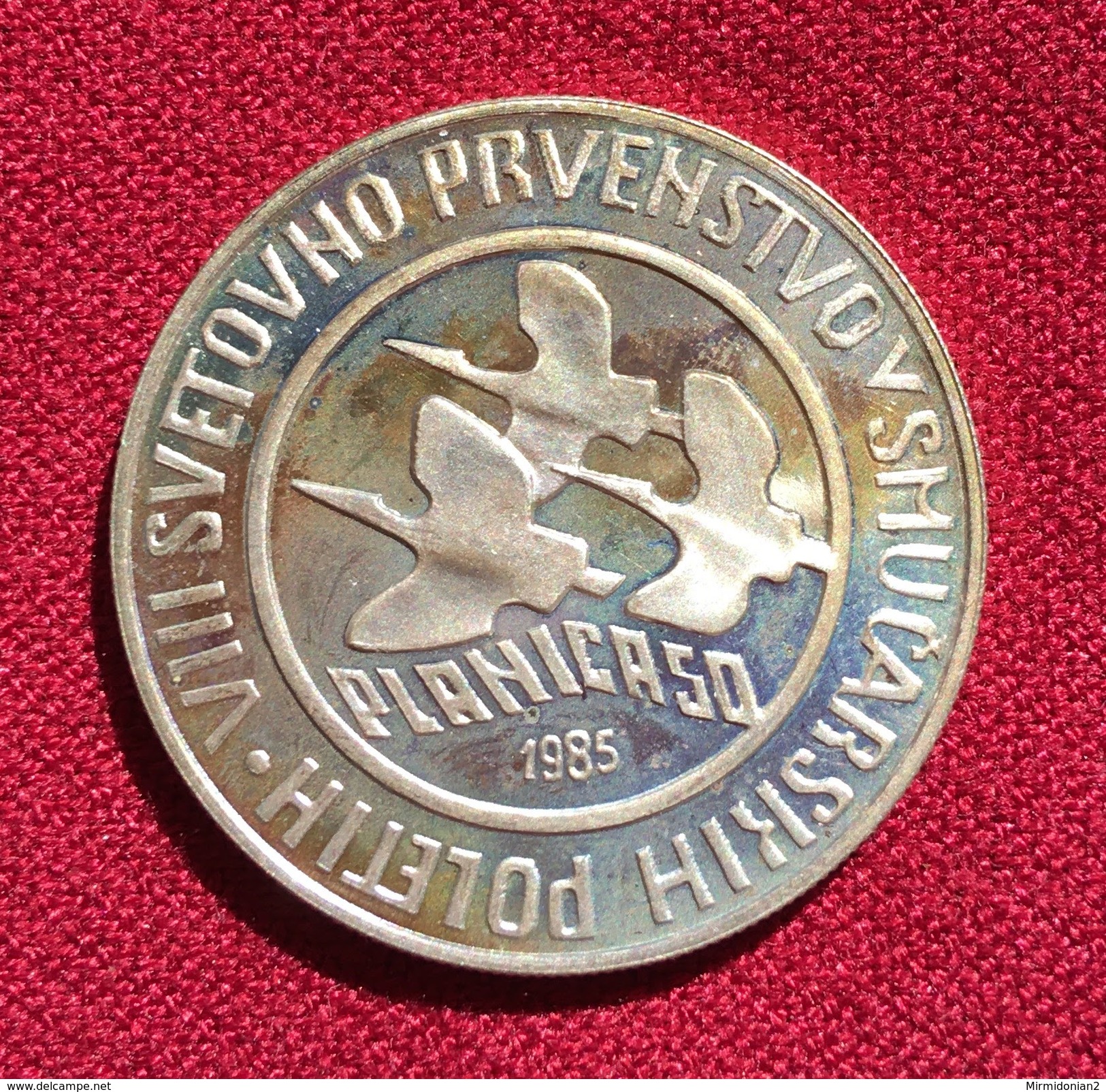 YUGOSLAVIA 500 DINARA 1985, SILVER, 12.96 Gr., HIGH QUALITY, WORLD SKI JUMPING PLANICA, (126) - Joegoslavië