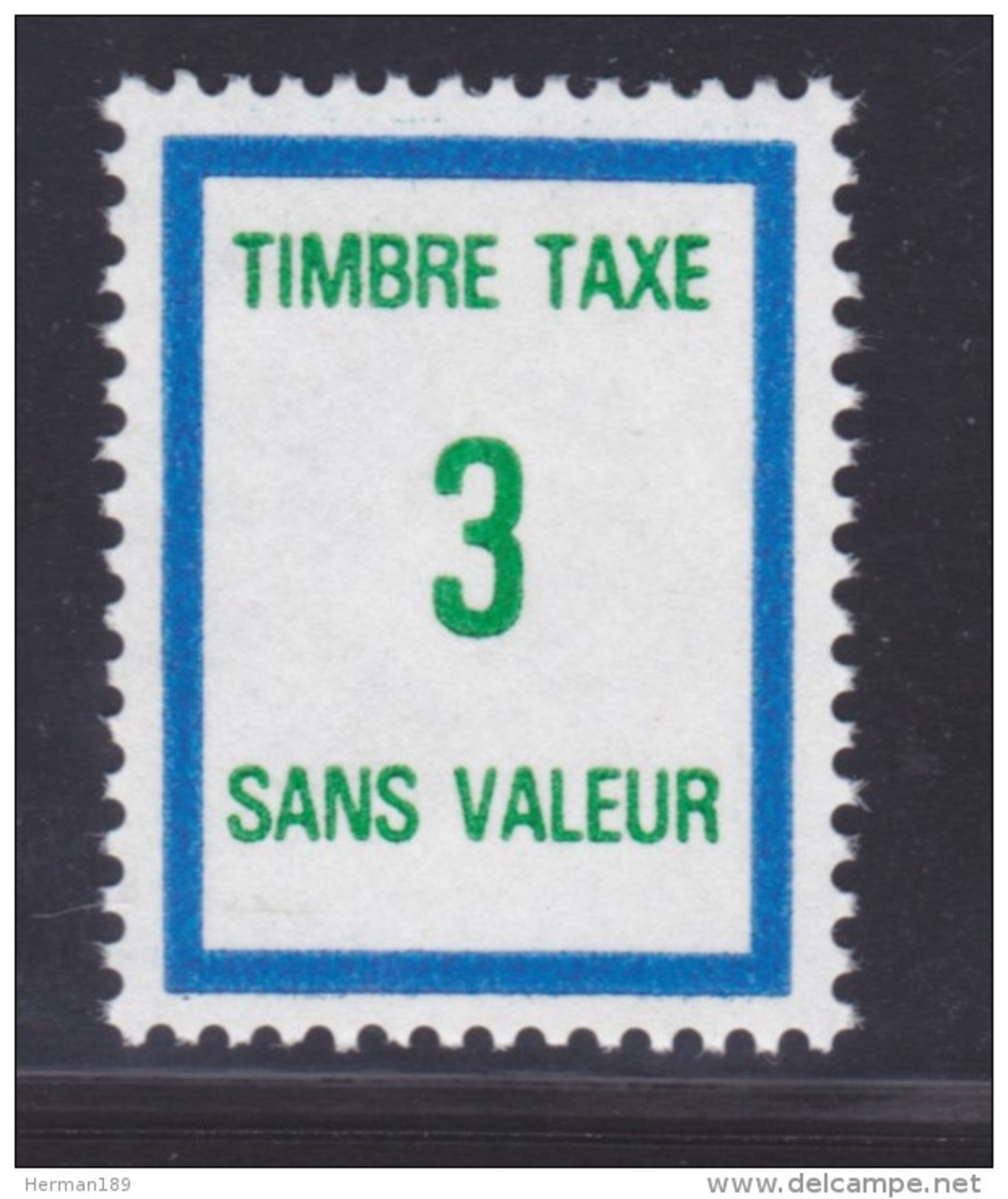 FRANCE FICTIF TAXE N° FT38 ** MNH Timbre Neuf Sans Charnière, TB - Ficticios