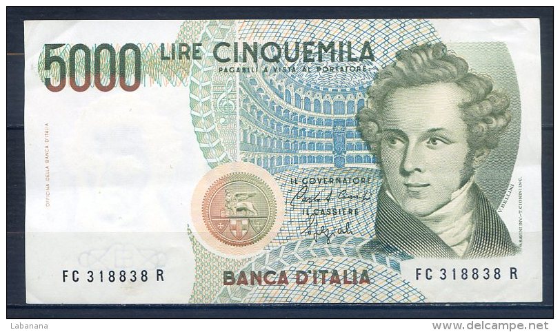 509-Italie Billet De 5000 Lire 1992 FC318R - 5000 Lire