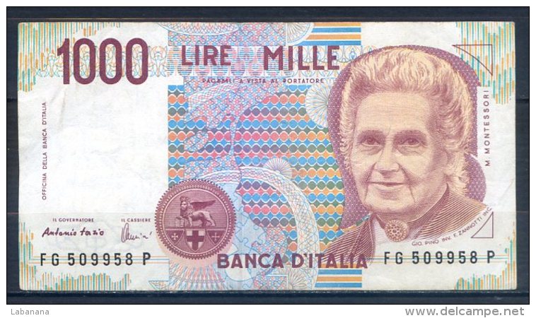 506-Italie 7 Billets De 1000 Lire 1990 à 1998 Lettres A à G - 1000 Lire