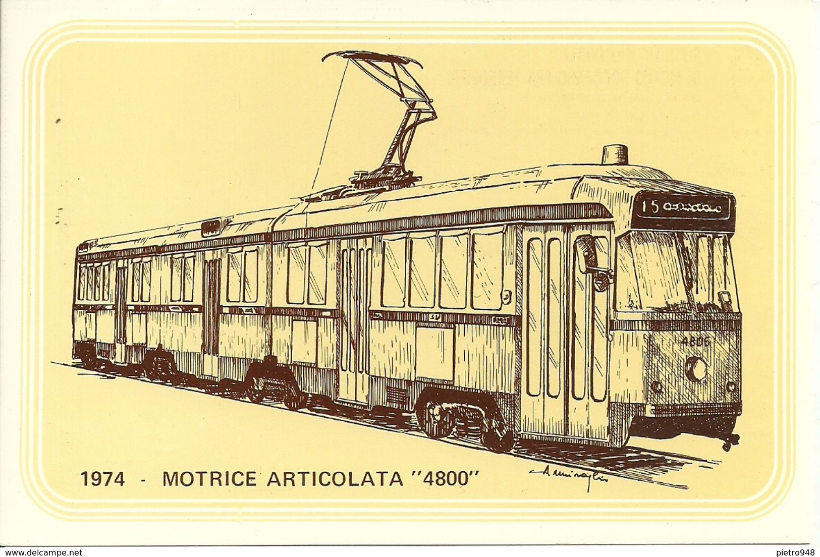 Filobus Motrice Articolata 4800, Anno 1974 - Società Nazionale Di Mutuo Soccorso Fra Ferrovieri - Busse & Reisebusse