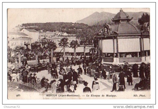 (06) 509, Menton, ND Phot 965, Le Kiosque De Musique - Menton