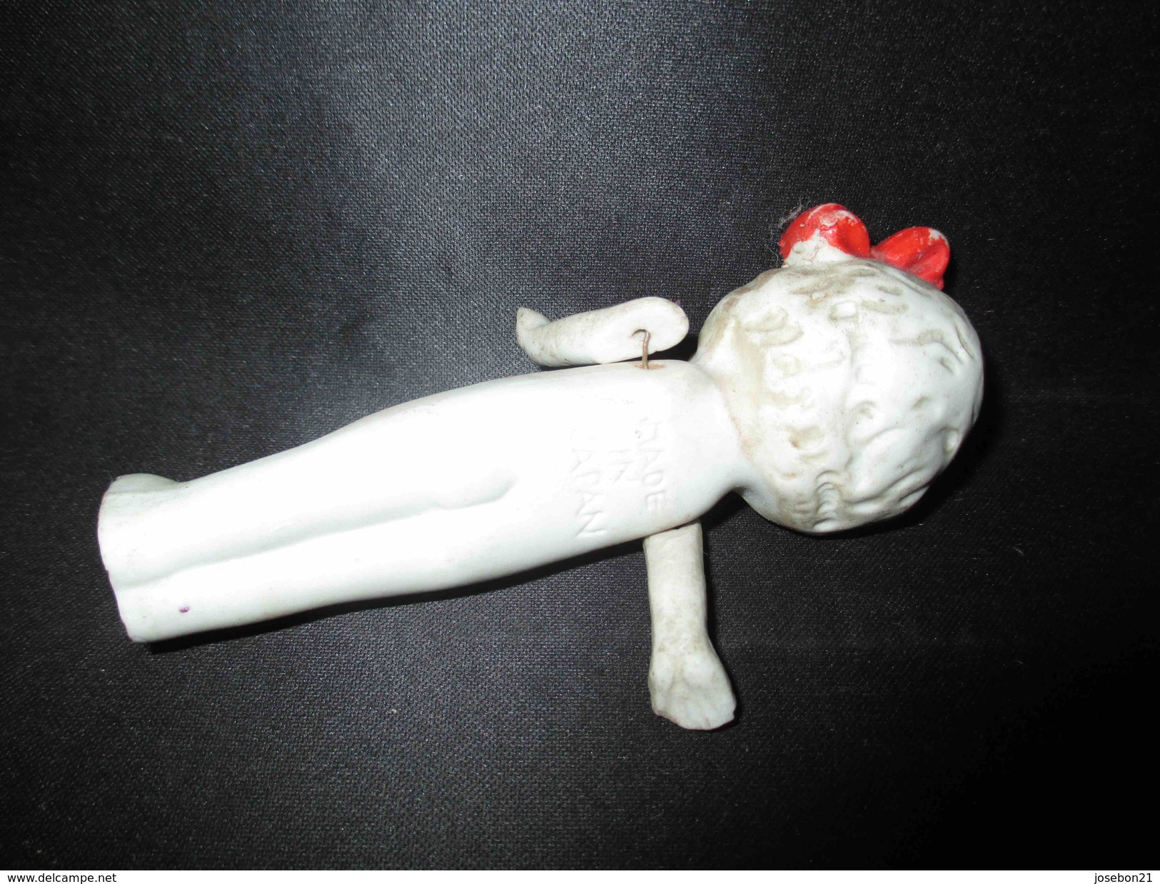 Ancienne Poupée Bras Articulé En Biscuit Peint Art Déco Début Milieu XX ème - Toy Memorabilia