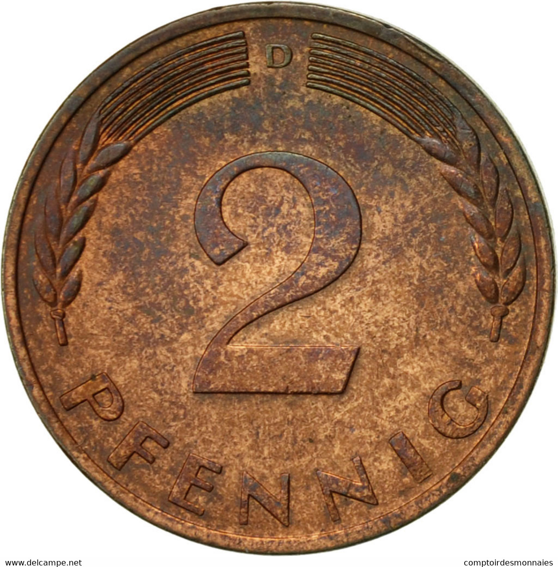 Monnaie, République Fédérale Allemande, 2 Pfennig, 1970, Munich, TTB, Copper - 2 Pfennig