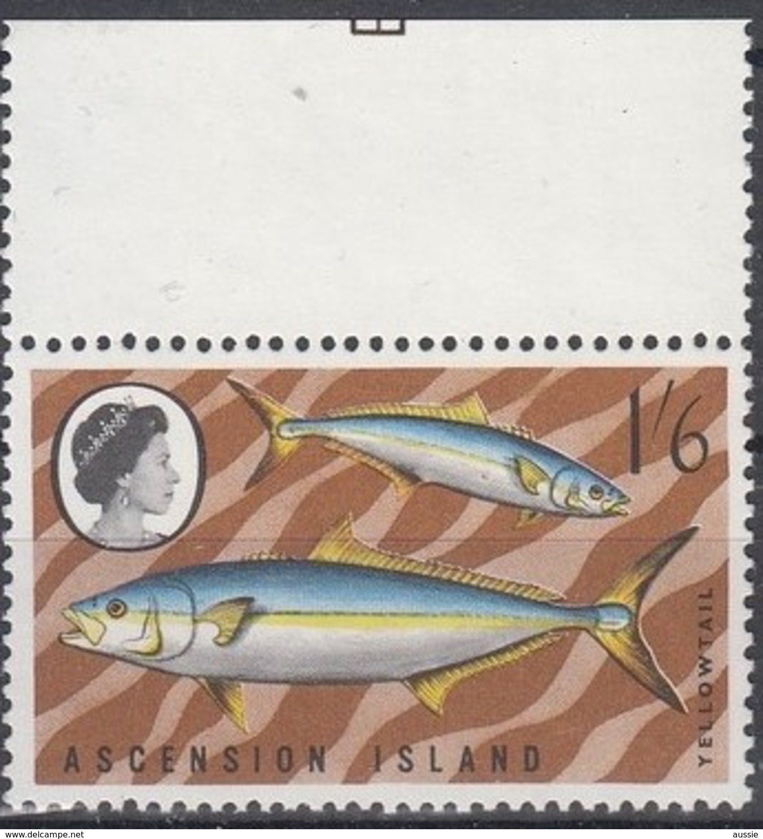 Ascension 1968 Yvertn° 123  *** MNH  Cote 3,00 Euro Faune Poissons Vissen Fish - Ascension