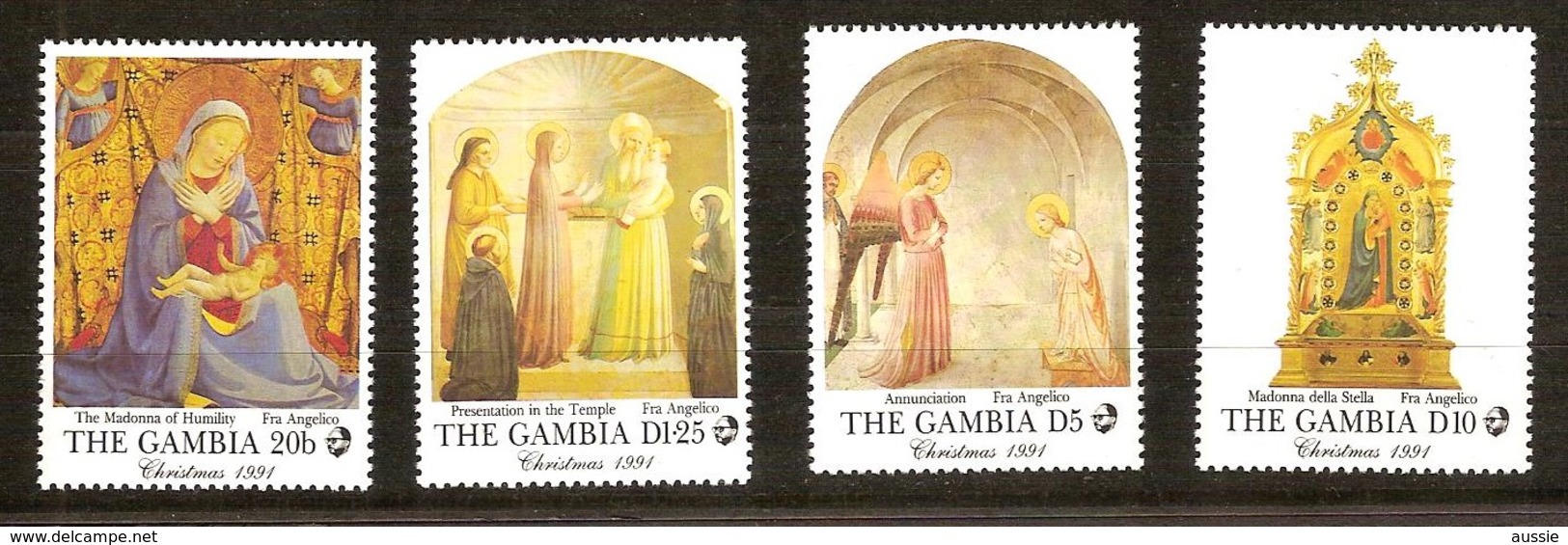 Gambia 1991 Yvertn° 1085-1088  *** MNH  Cote 55 FF Noël Christmas Kerstmis - Gambie (1965-...)