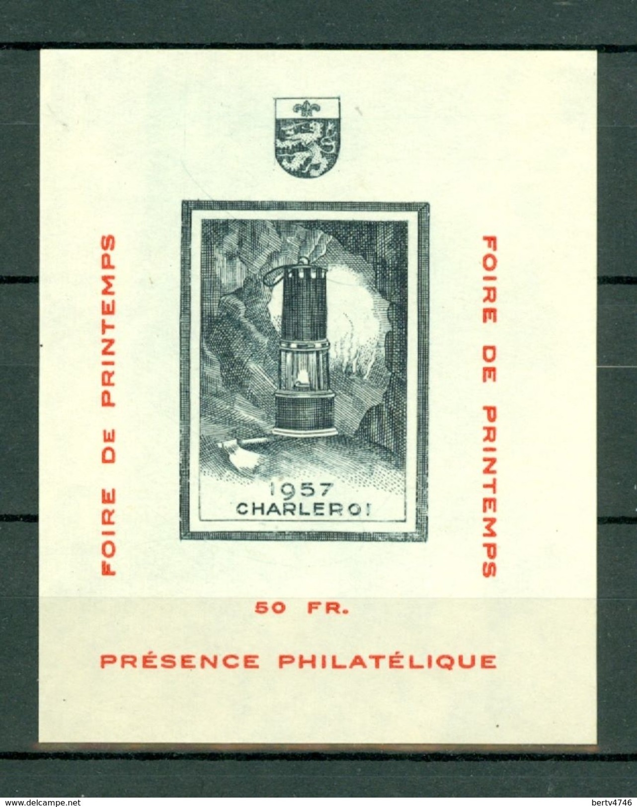 1957 E 74** MNH Foire Du Printemps Charleroi - Erinnophilie [E]