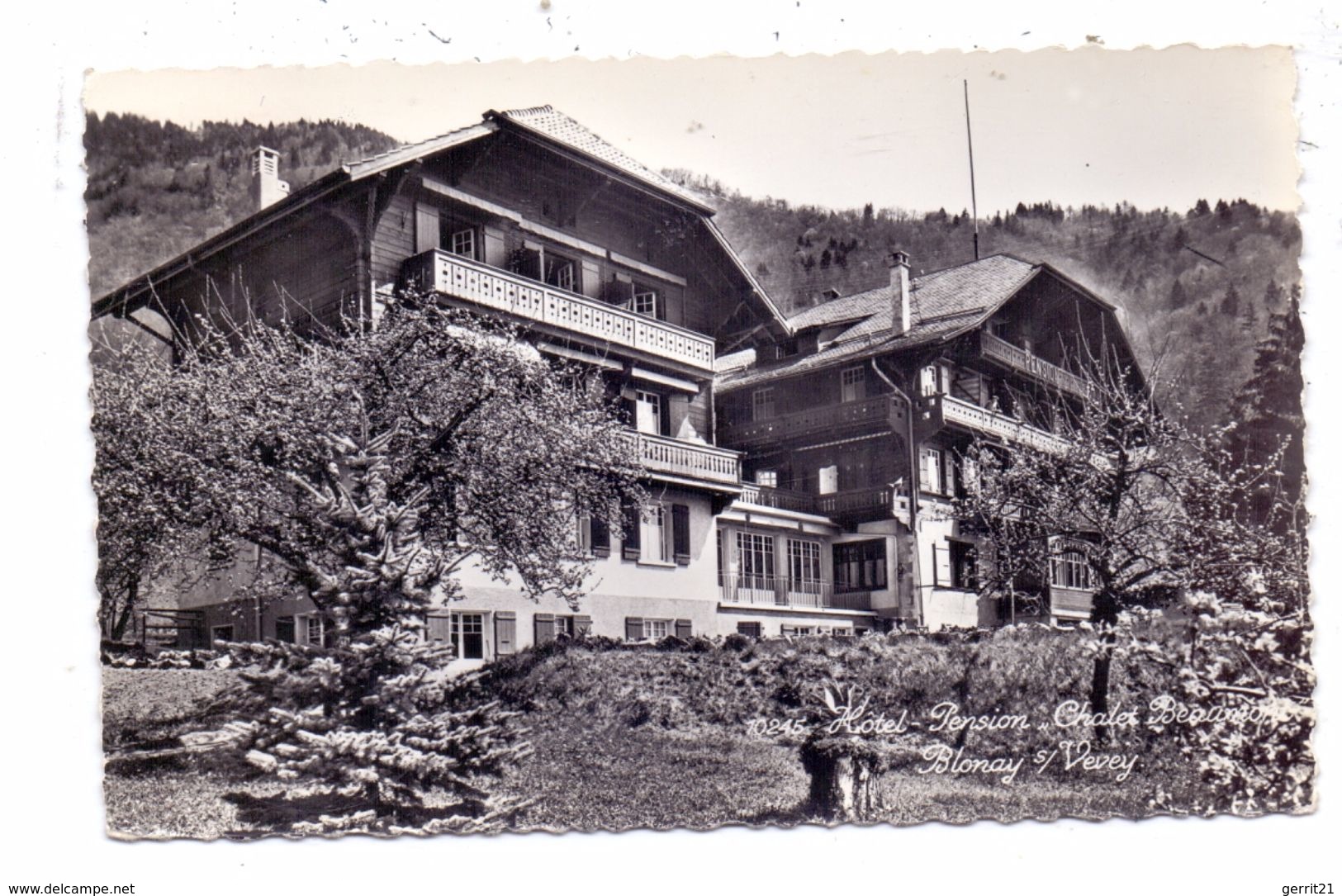 CH 1807 BLONAY VD, Hotel Pension "Chalet Beaumont" - Blonay - Saint-Légier