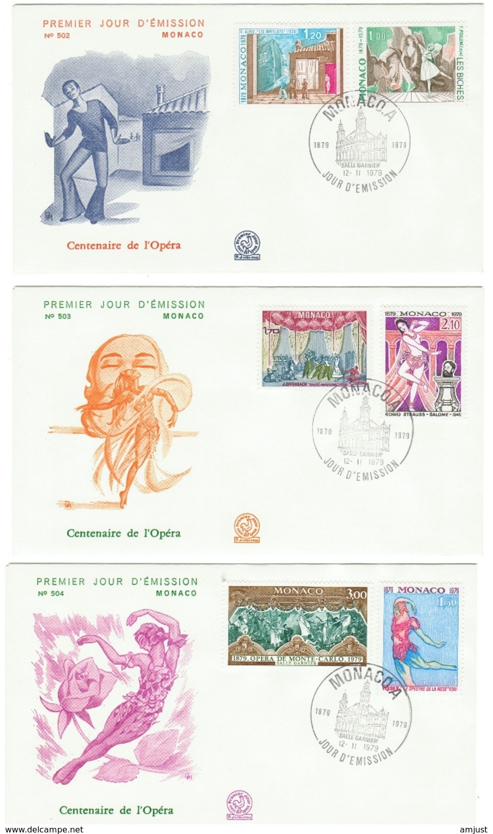 Monaco // FDC // 1979 //  Centenaire De L'Opéra (3 Lettres) - FDC